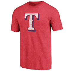 MLB Texas Rangers Official Logo Tri-Blend T-Shirt