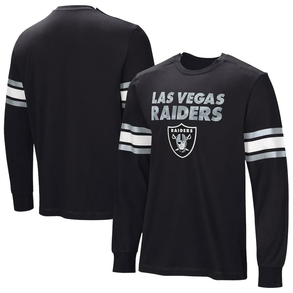 Hands Off Long Sleeve Adaptive T-Shirt - Las Vegas Raiders
