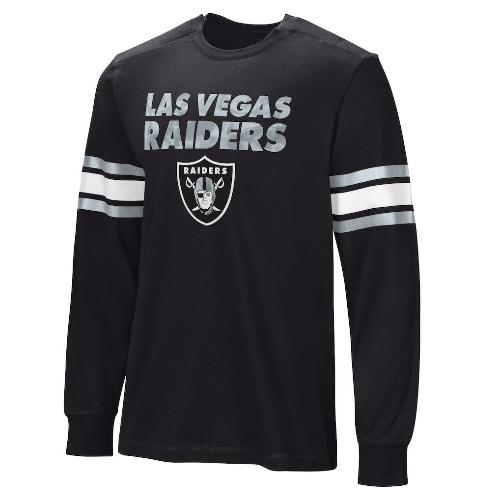 Hands Off Long Sleeve Adaptive T-Shirt - Las Vegas Raiders