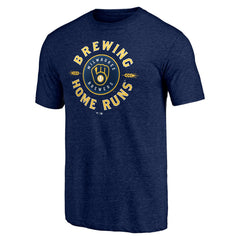 MLB Milwaukee Brewers Hometown Collection Brewing Up Tri-Blend T-Shirt
