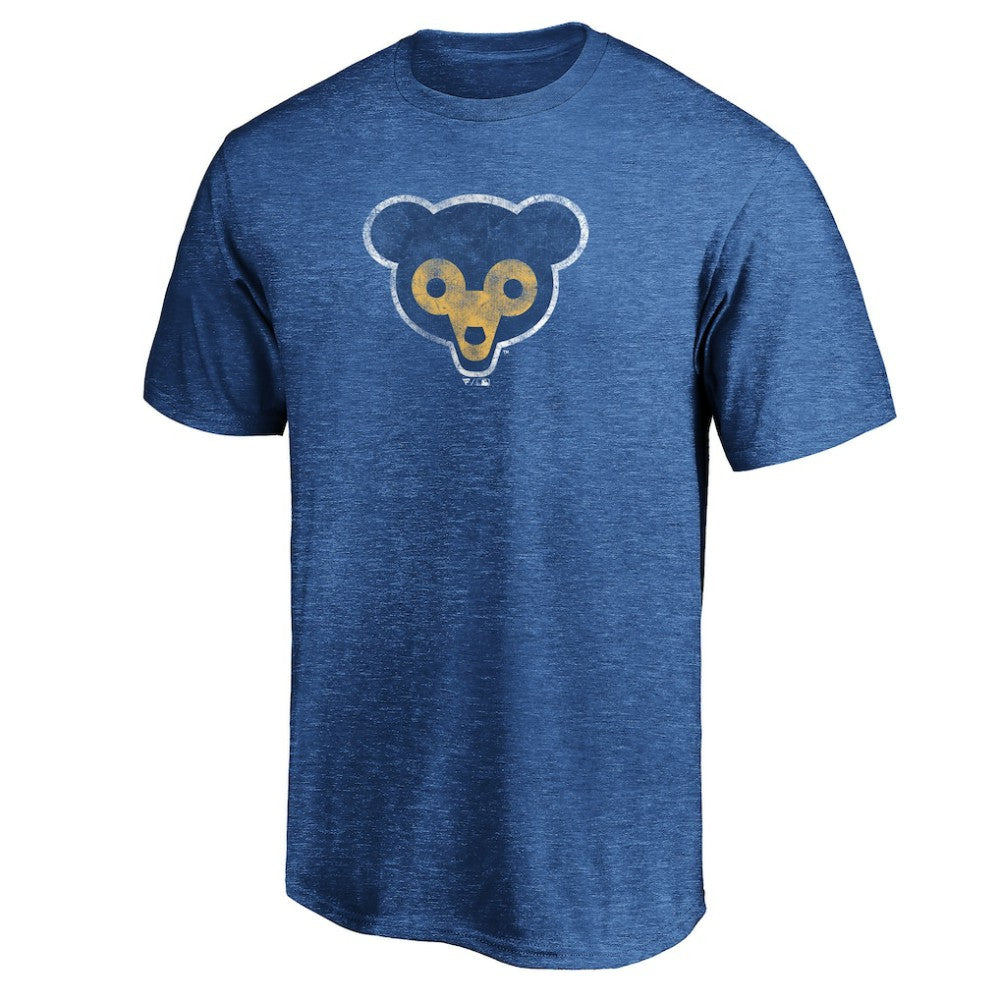 MLB Chicago Cubs Cooperstown Collection Throwback Logo Tri-Blend T-Shirt