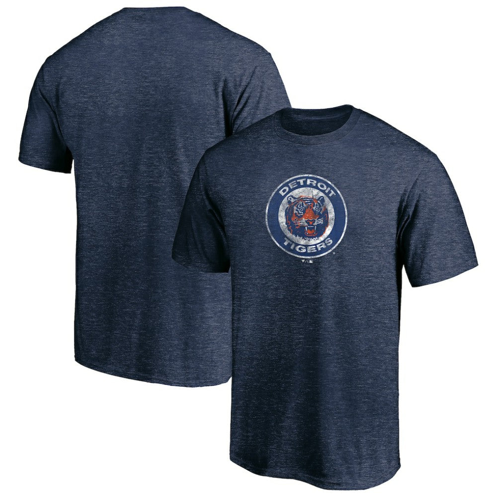 MLB Detroit Tigers Cooperstown Collection Throwback Logo Tri-Blend T-Shirt