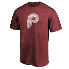 MLB Philadelphia Phillies Cooperstown Collection Throwback Logo Tri-Blend T-Shirt