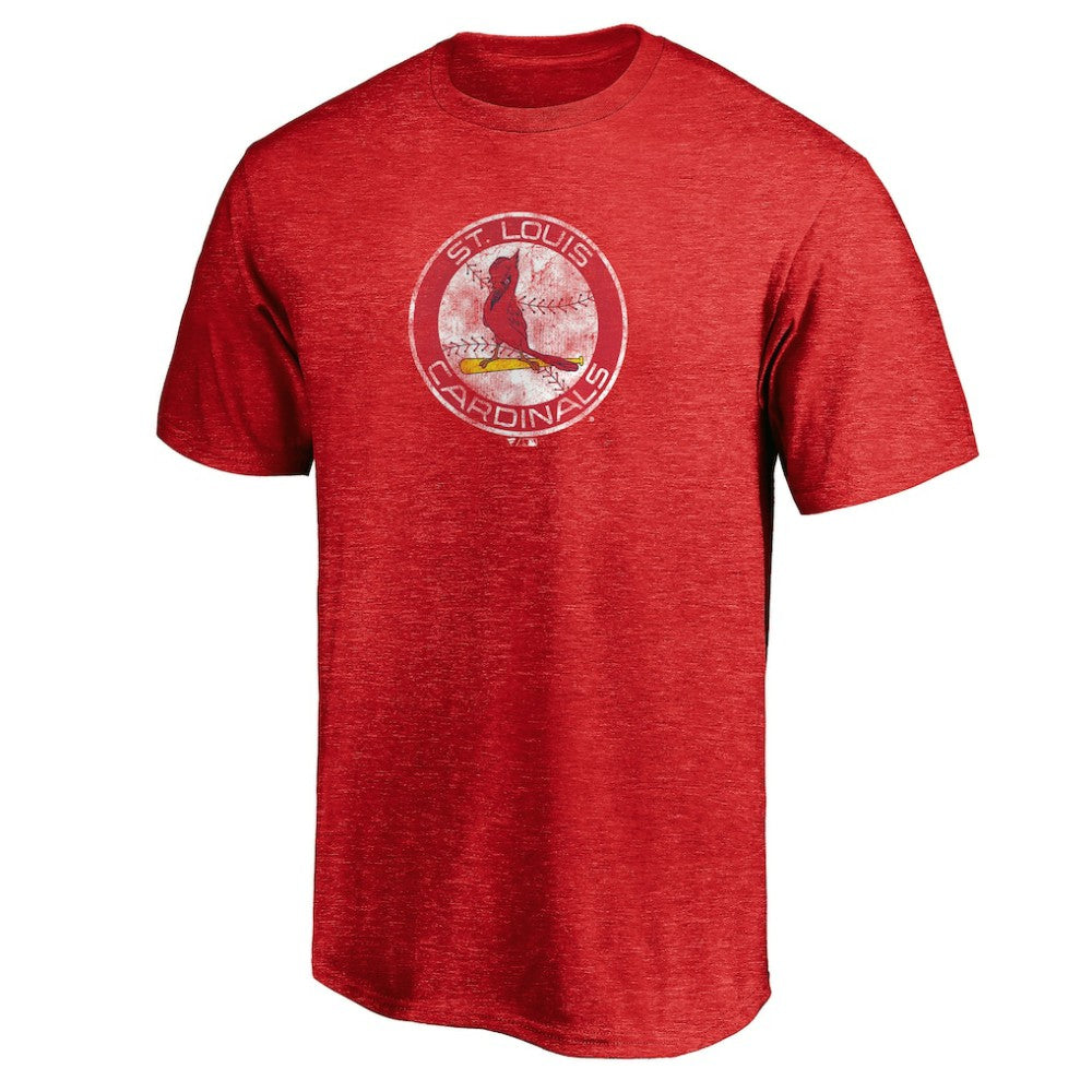 MLB St. Louis Cardinals Cooperstown Collection Throwback Logo Tri-Blend T-Shirt
