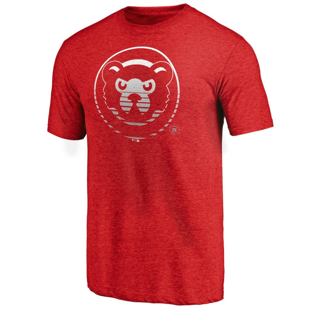MLB Chicago Cubs Cooperstown Collection Logo Tri-Blend T-Shirt