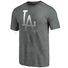 MLB Los Angeles Dodgers Cooperstown Collection Logo Tri-Blend T-Shirt