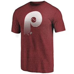 MLB Philadelphia Phillies Cooperstown Collection Logo Tri-Blend T-Shirt