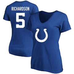 Anthony Richardson  Women's Plus Size Fair Catch Name & Number Scoop Neck T-Shirt - Indianapolis Colts