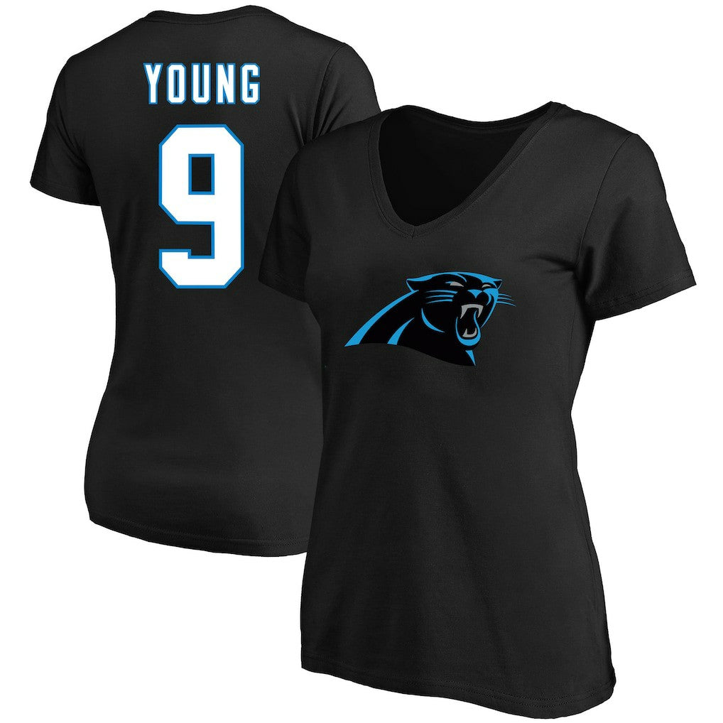 Bryce Young  Women's Plus Size Fair Catch Name & Number Scoop Neck T-Shirt - Carolina Panthers