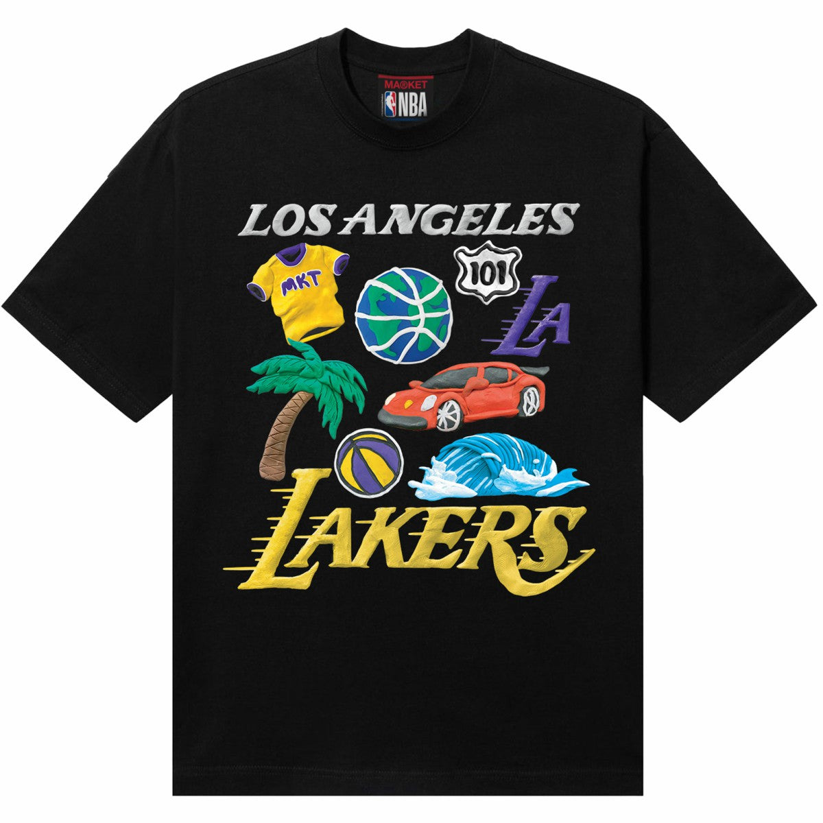 NBA Los Angeles Lakers NBA x MARKET Unisex Claymation T-Shirt