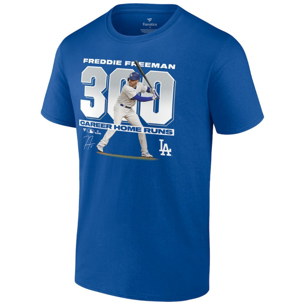 MLB Freddie Freeman Los Angeles Dodgers Fanatics 300 Career Home Runs T-Shirt