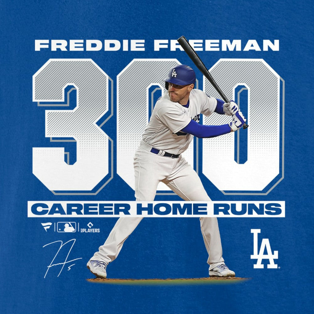 MLB Freddie Freeman Los Angeles Dodgers Fanatics 300 Career Home Runs T-Shirt