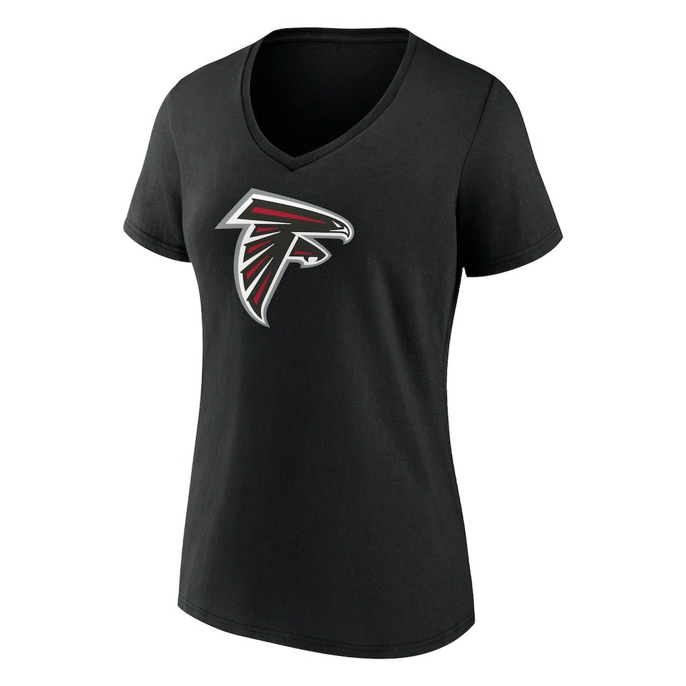 Bijan Robinson  Women's Icon Name & Number V-Neck T-Shirt - Atlanta Falcons