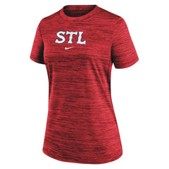 MLB St. Louis Cardinals Nike Women's 2024 City Connect Authentic Collection Practice Velocity T-Shirt
