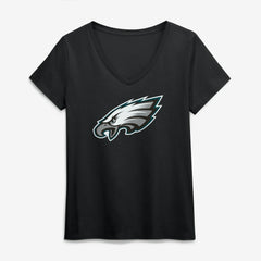 Logo Athletic Women's Primary Logo V-Neck T-Shirt - Philadelphia Eagles