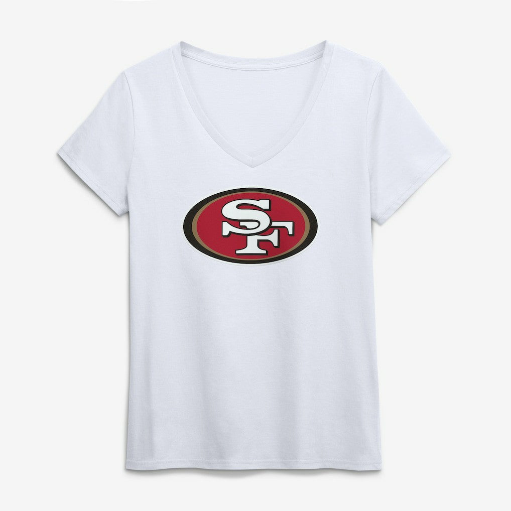 Logo Athletic Women's Primary Logo V-Neck T-Shirt - San Francisco 49ers