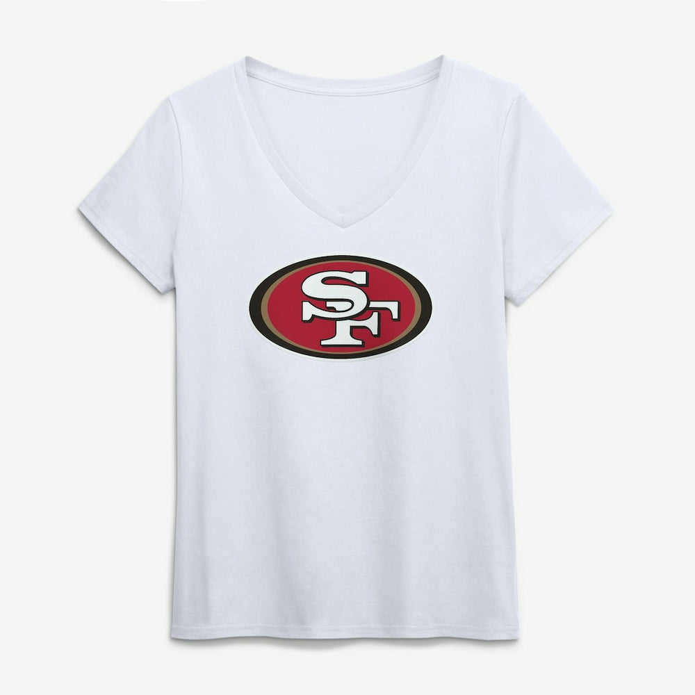 Logo Athletic Women's Primary Logo V-Neck T-Shirt - San Francisco 49ers