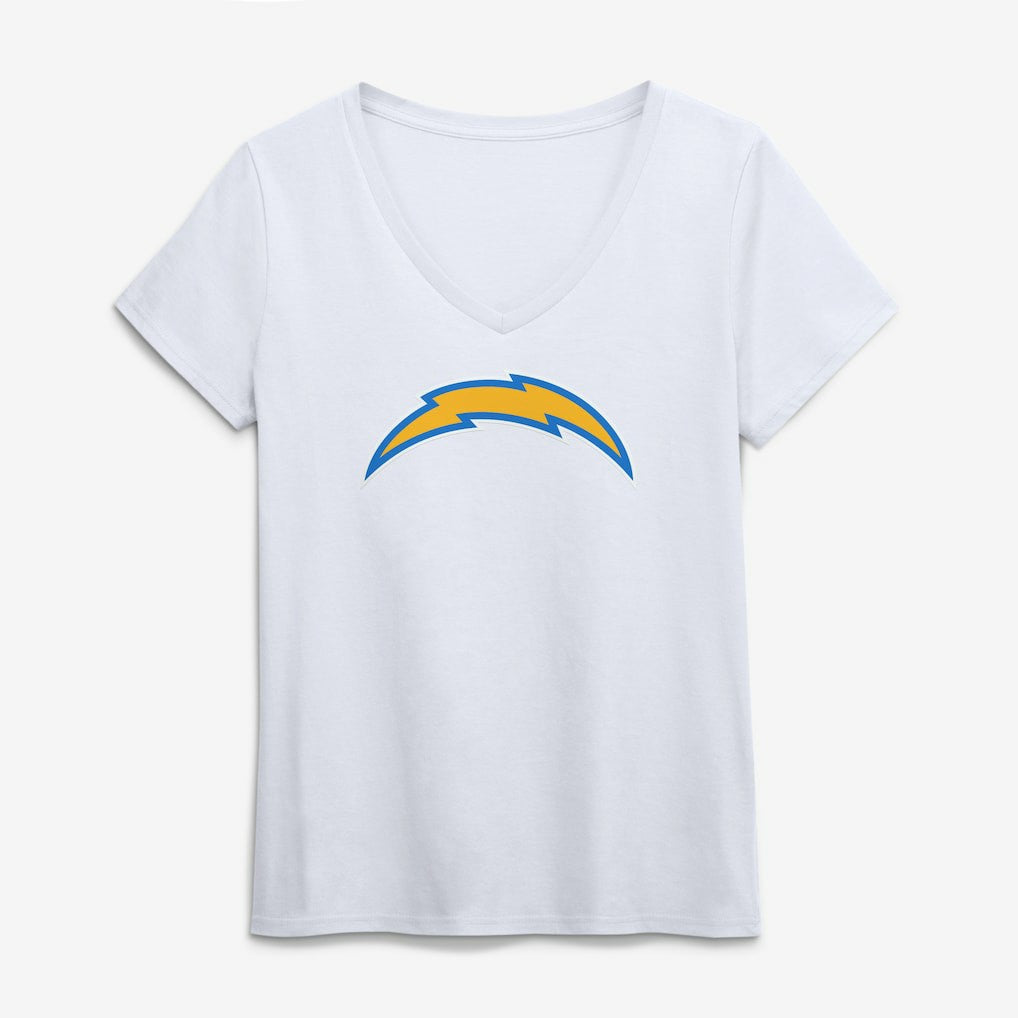 Logo Athletic Women's Primary Logo V-Neck T-Shirt - Los Angeles Chargers