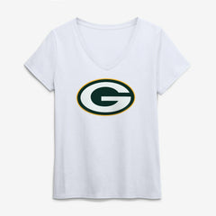 Logo Athletic Women's Primary Logo V-Neck T-Shirt - Green Bay Packers