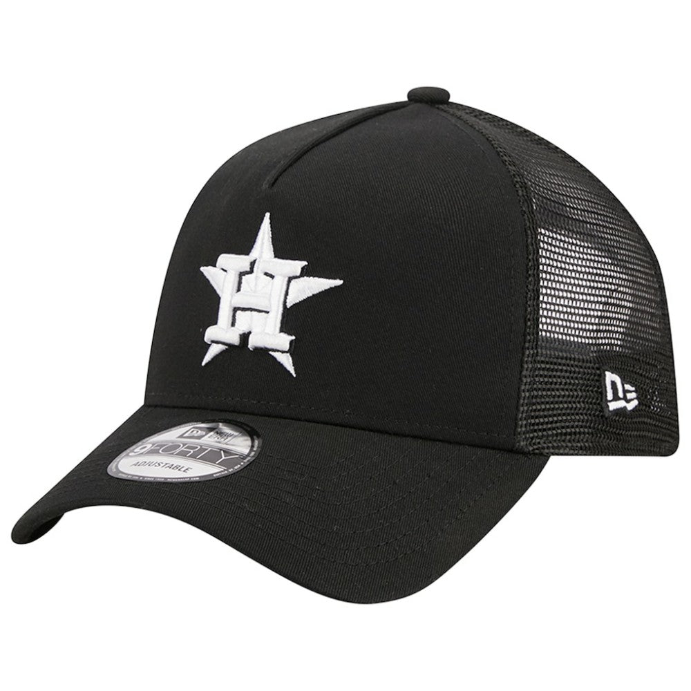 MLB Houston Astros New Era A-Frame 9FORTY Trucker Adjustable Hat