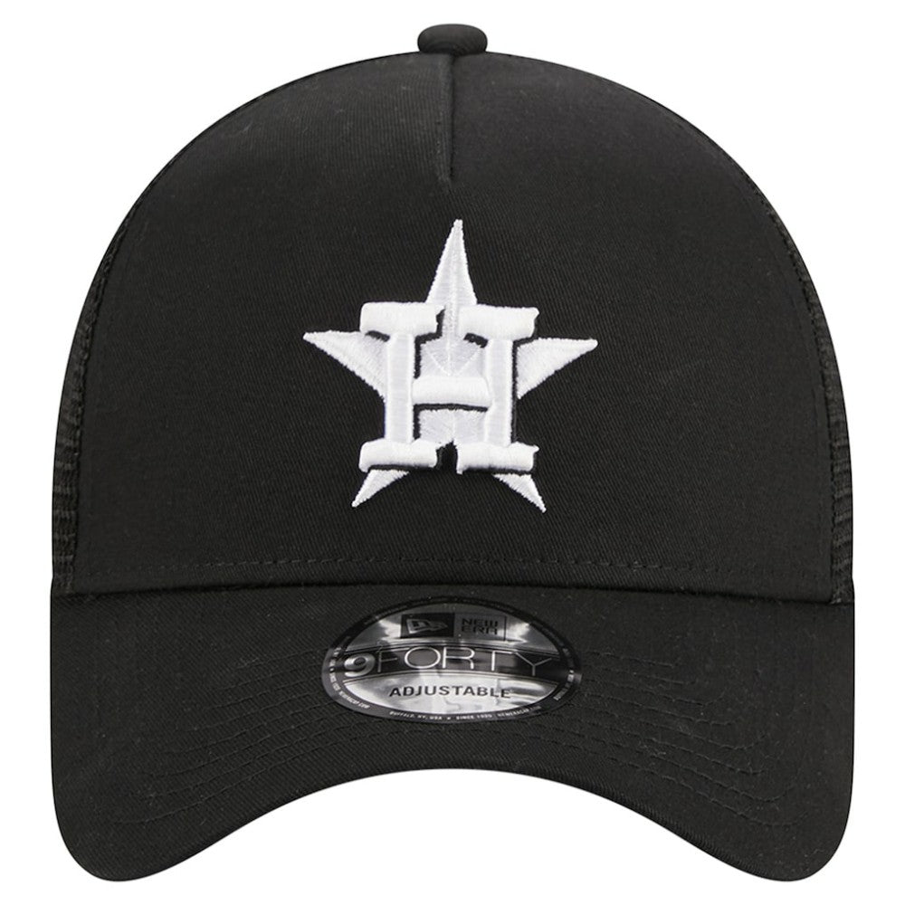 MLB Houston Astros New Era A-Frame 9FORTY Trucker Adjustable Hat