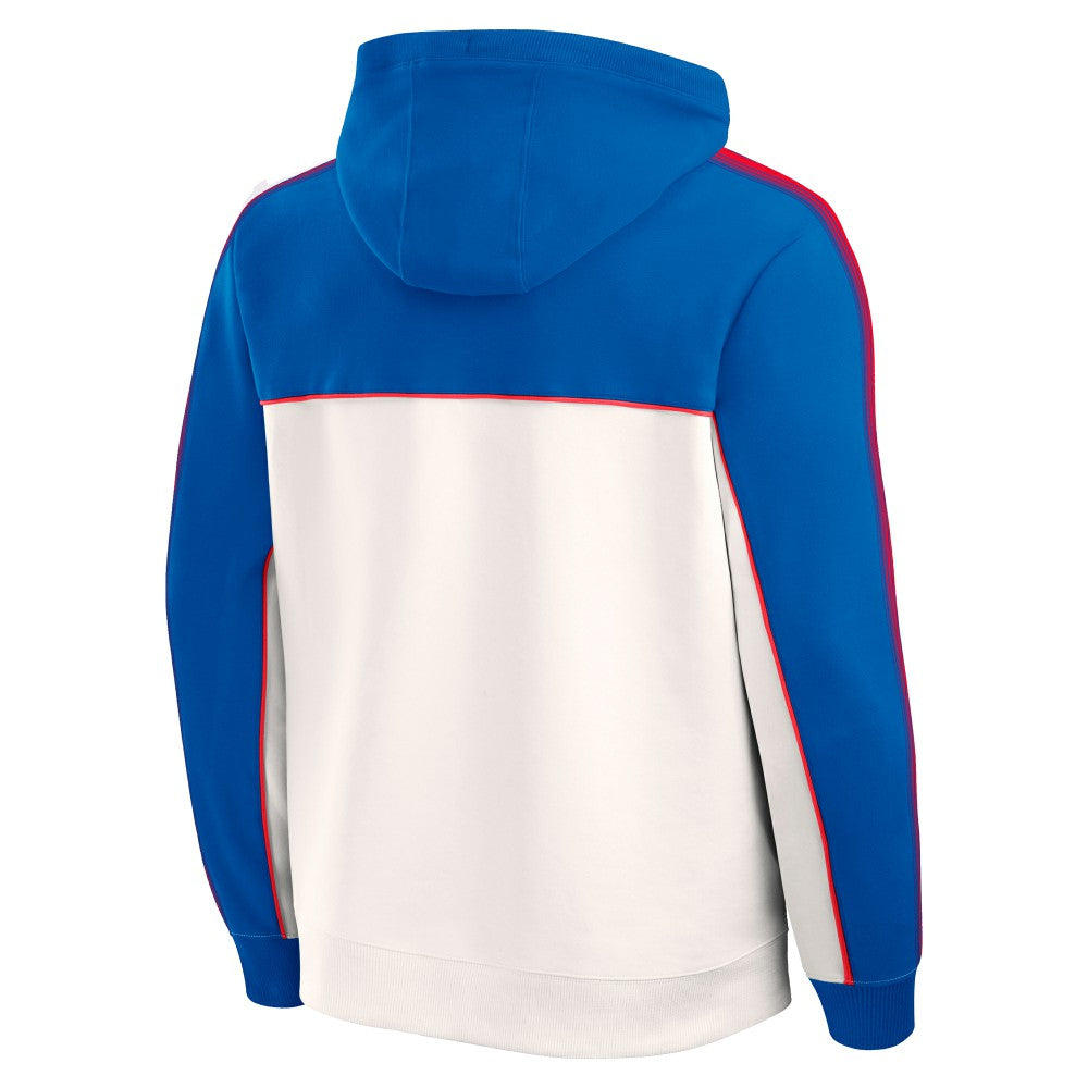 Paris Saint-Germain Retro Overhead Tri-Blend Hoodie - Fanatics Royal/White