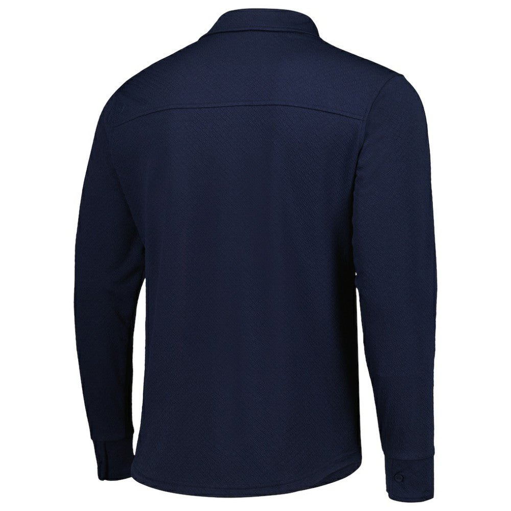 USMNT Antigua Streamer Diamond Button-Up Shacket -  Navy