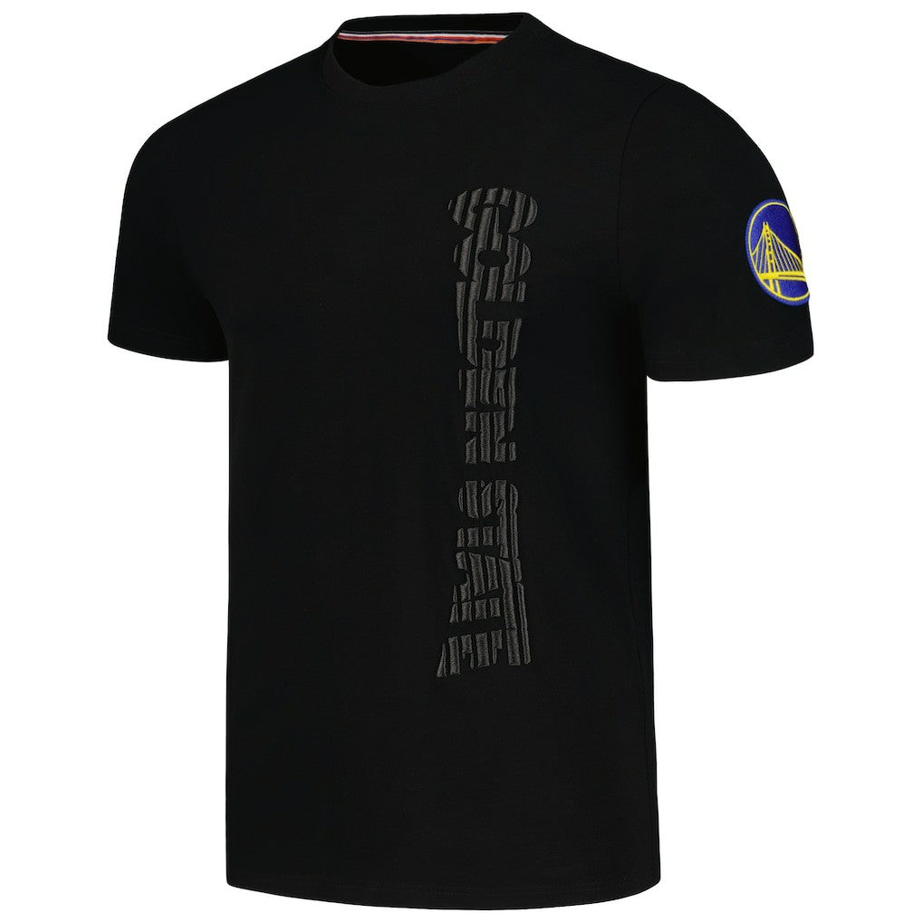 NBA Golden State Warriors FISLL 3D Puff Print Sliced Logo T-Shirt sale