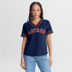 MLB Houston Astros Fanatics Women's Diva Race Ahead Raglan V-Neck T-Shirt
