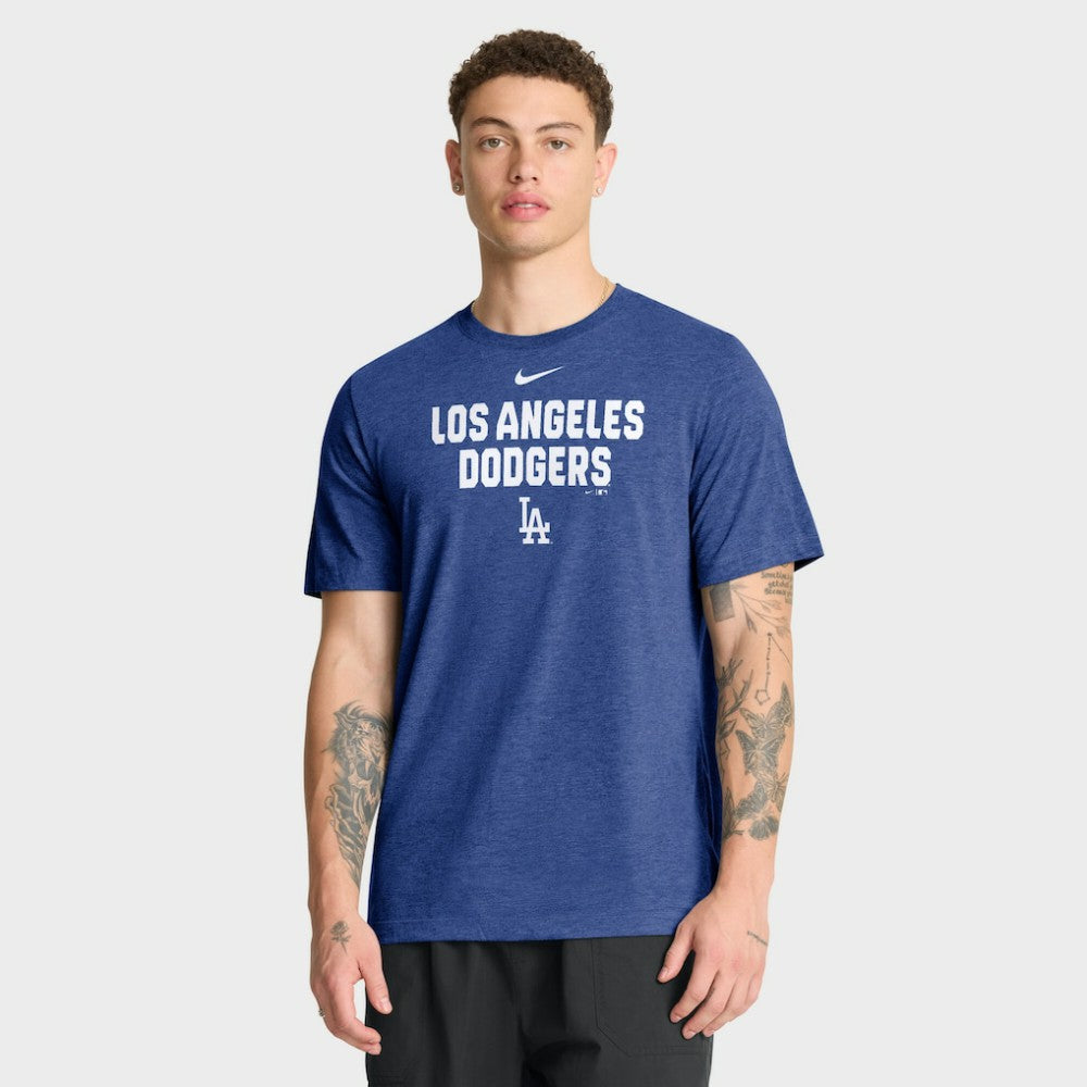 MLB Los Angeles Dodgers Nike Stacked Tri-Blend T-Shirt