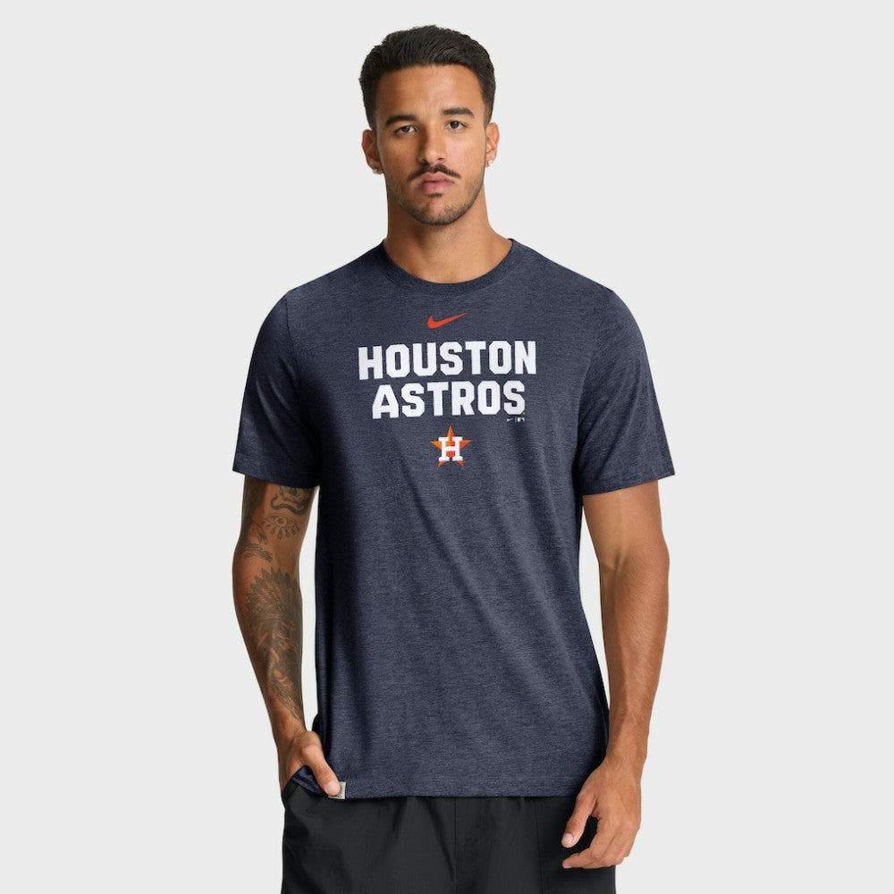 MLB Houston Astros Nike Stacked Tri-Blend T-Shirt