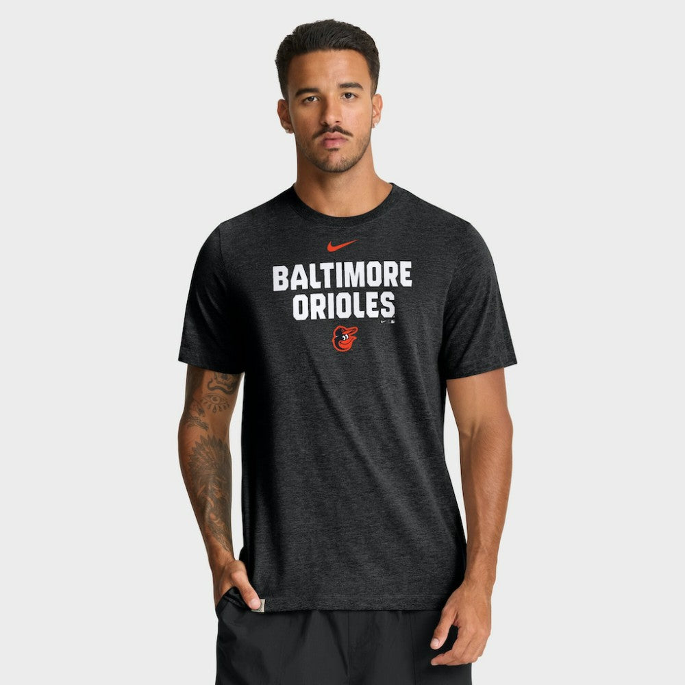 MLB Baltimore Orioles Nike Stacked Tri-Blend T-Shirt