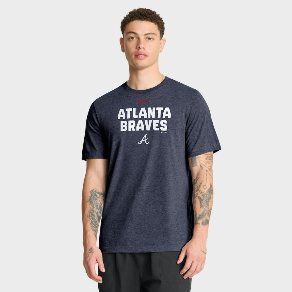 MLB Atlanta Braves Nike Stacked Tri-Blend T-Shirt