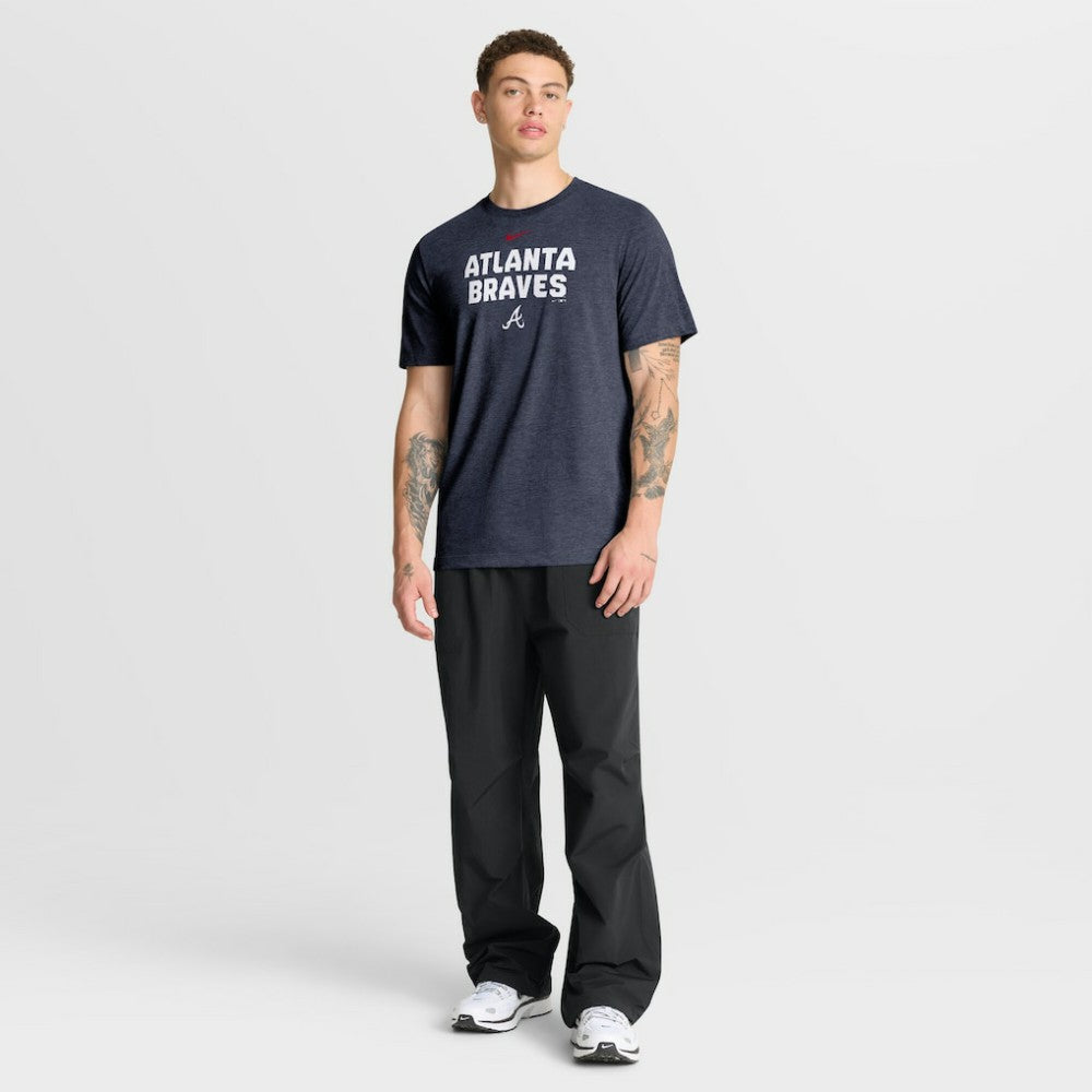 MLB Atlanta Braves Nike Stacked Tri-Blend T-Shirt
