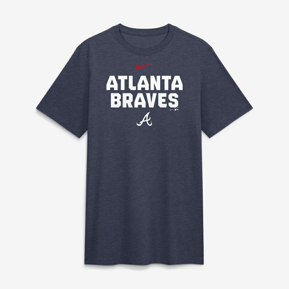 MLB Atlanta Braves Nike Stacked Tri-Blend T-Shirt