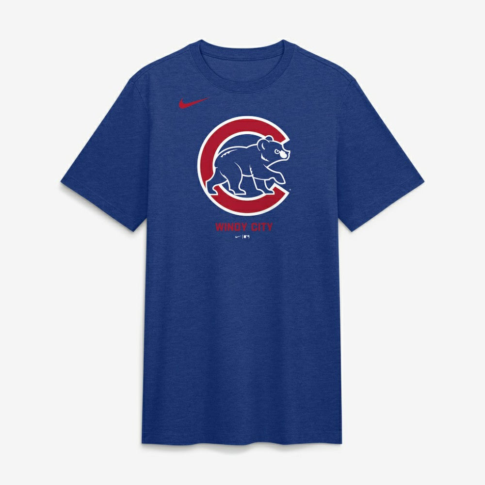 MLB Chicago Cubs Nike Tri-Blend Logo T-Shirt