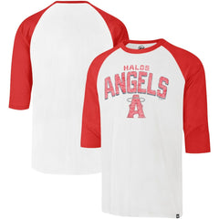MLB Los Angeles Angels '47 City Connect Crescent Franklin Raglan 3/4-Sleeve T-Shirt