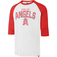 MLB Los Angeles Angels '47 City Connect Crescent Franklin Raglan 3/4-Sleeve T-Shirt