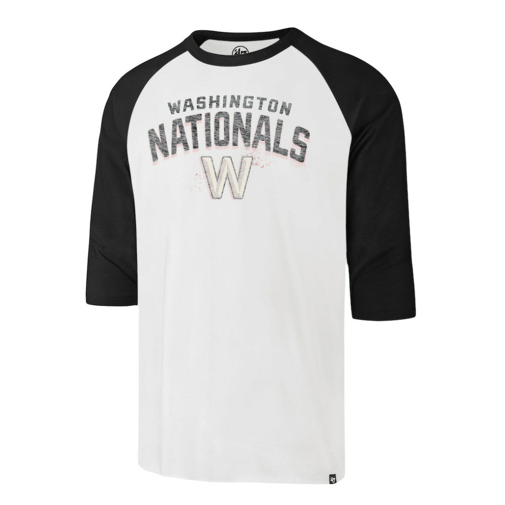 MLB Washington Nationals '47 City Connect Crescent Franklin Raglan 3/4-Sleeve T-Shirt