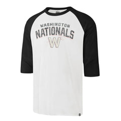 MLB Washington Nationals '47 City Connect Crescent Franklin Raglan 3/4-Sleeve T-Shirt