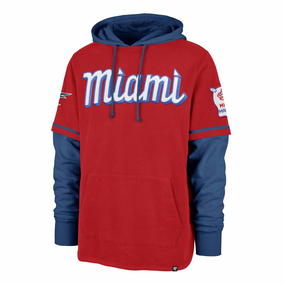 MLB Miami Marlins '47 City Connect Trifecta Shortstop Pullover Hoodie