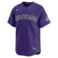 MLB Colorado Rockies Nike Alternate Limited Jersey – Purple