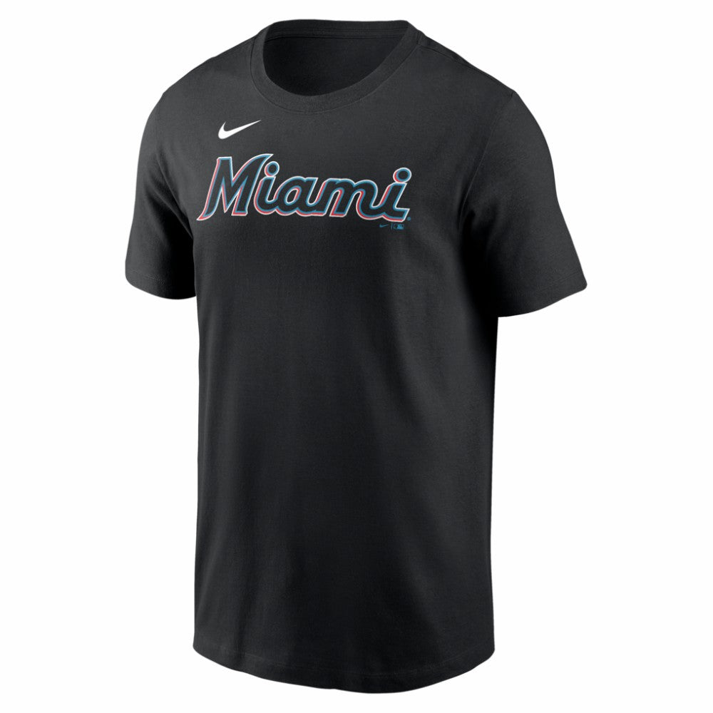 MLB Sandy Alcantara Miami Marlins Nike Home Name & Number T-Shirt