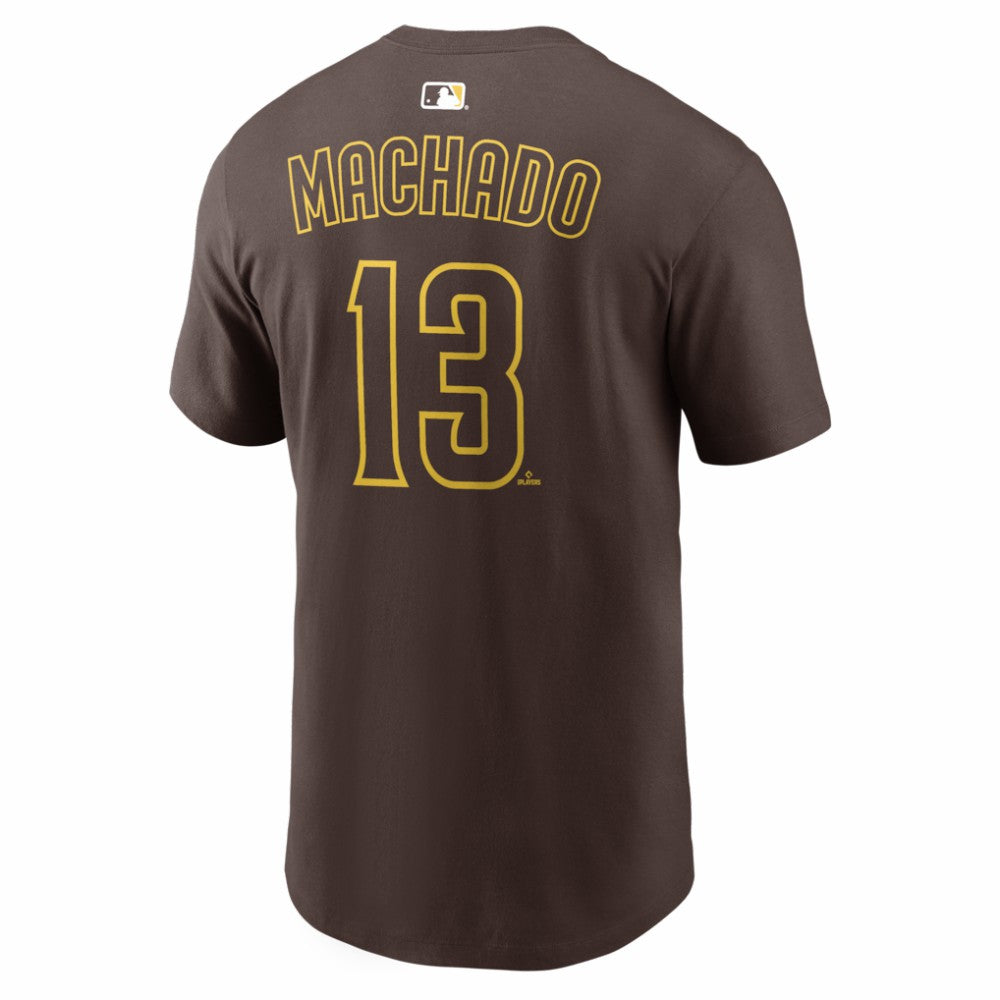 MLB Manny Machado San Diego Padres Nike  Name & Number T-Shirt