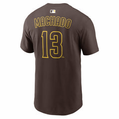 MLB Manny Machado San Diego Padres Nike  Name & Number T-Shirt