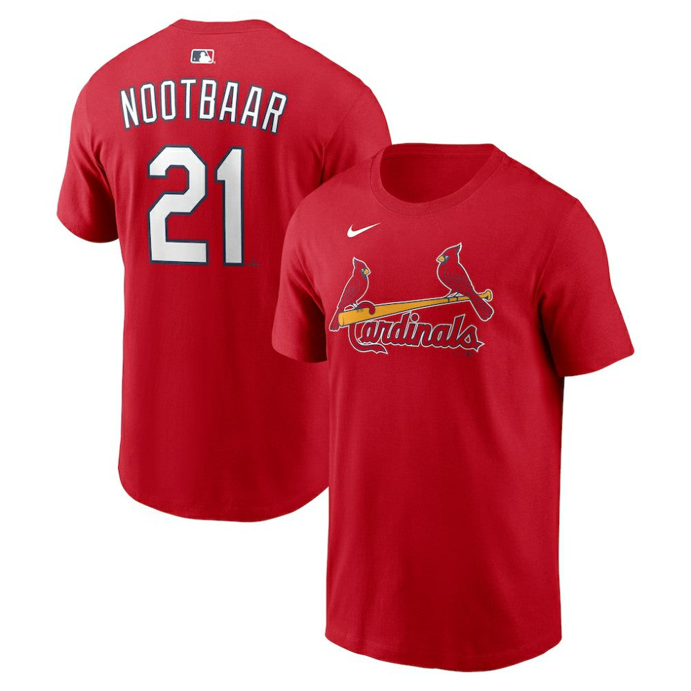 MLB Lars Nootbaar St. Louis Cardinals Nike Home Name & Number T-Shirt