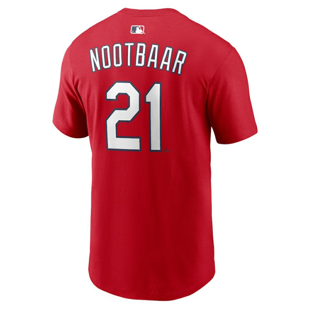 MLB Lars Nootbaar St. Louis Cardinals Nike Home Name & Number T-Shirt