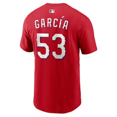 MLB Adolis Garcia Texas Rangers Nike  Name & Number T-Shirt