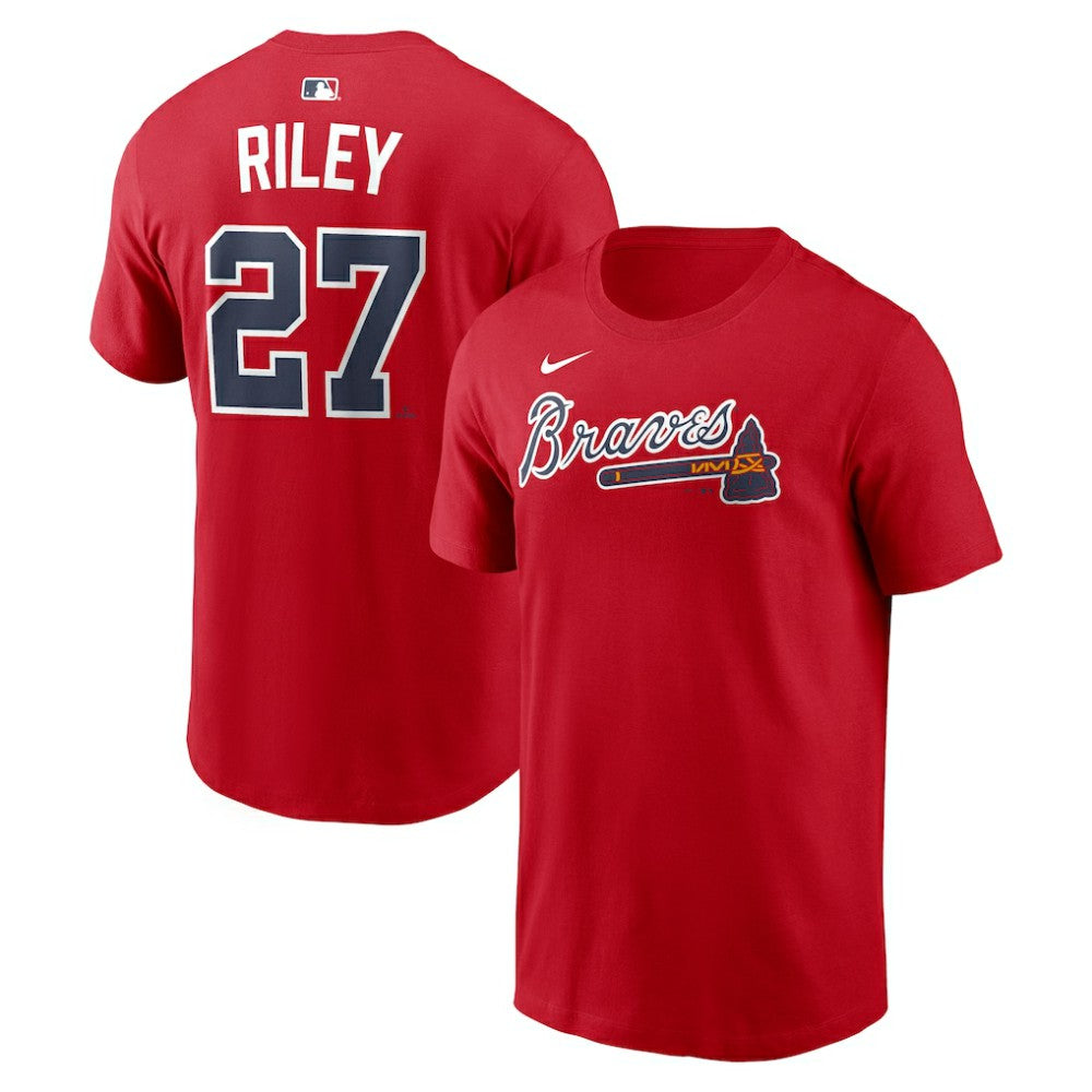 MLB Austin Riley Atlanta Braves Nike Home Name & Number T-Shirt
