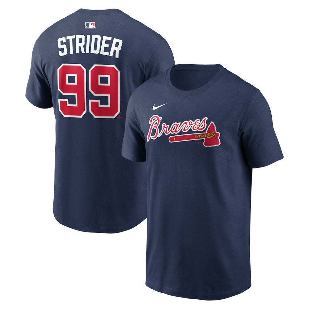 MLB Spencer Strider Atlanta Braves Nike Name & Number T-Shirt